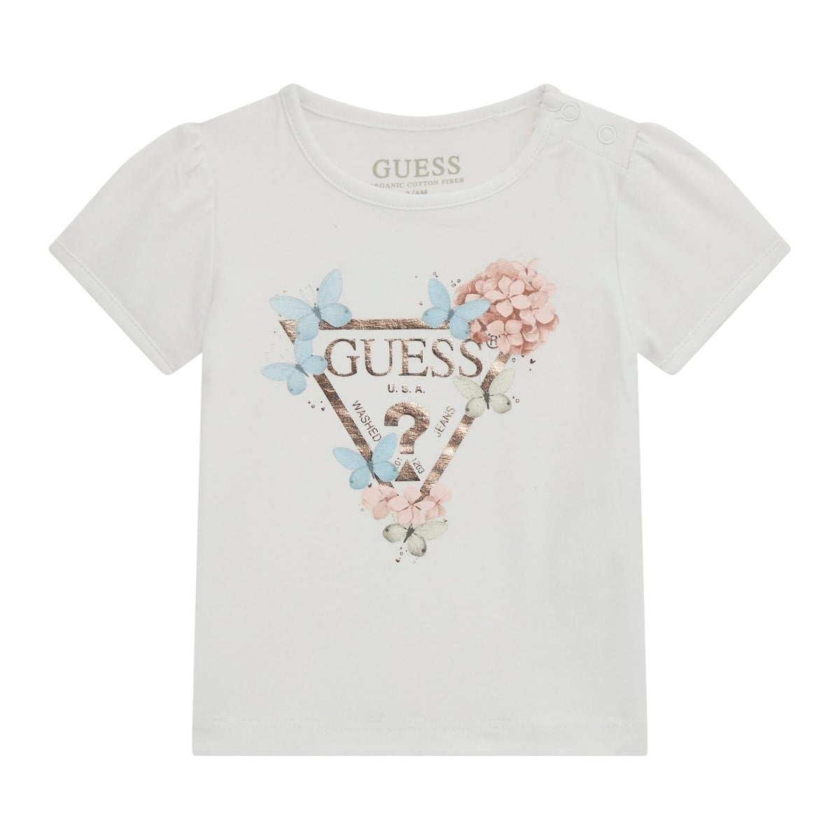 Guess - Flowery Logo Top
