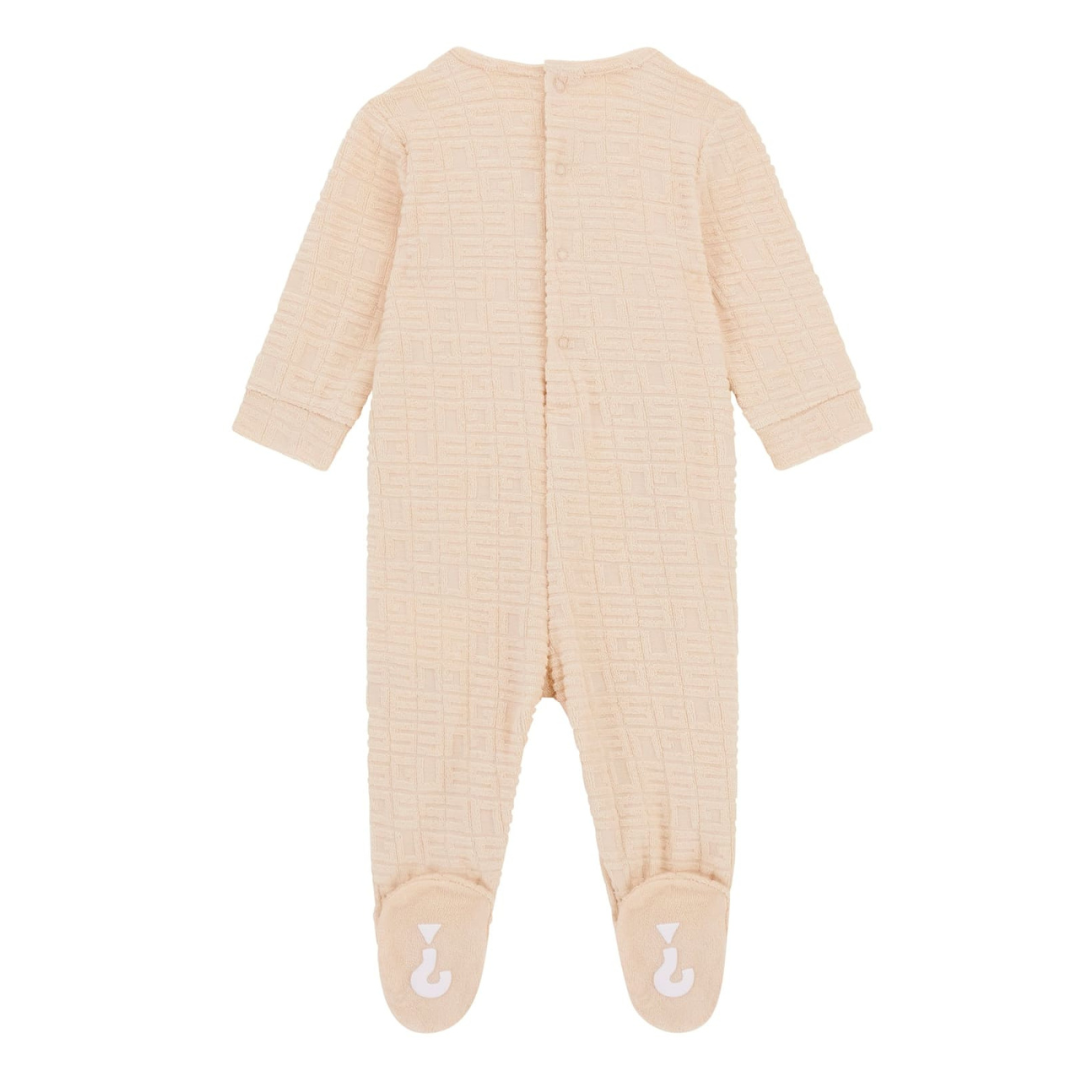 Guess - Beige Cotton Baby Grow