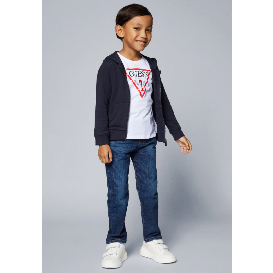 Guess - Basic Blue Cotton Jacket