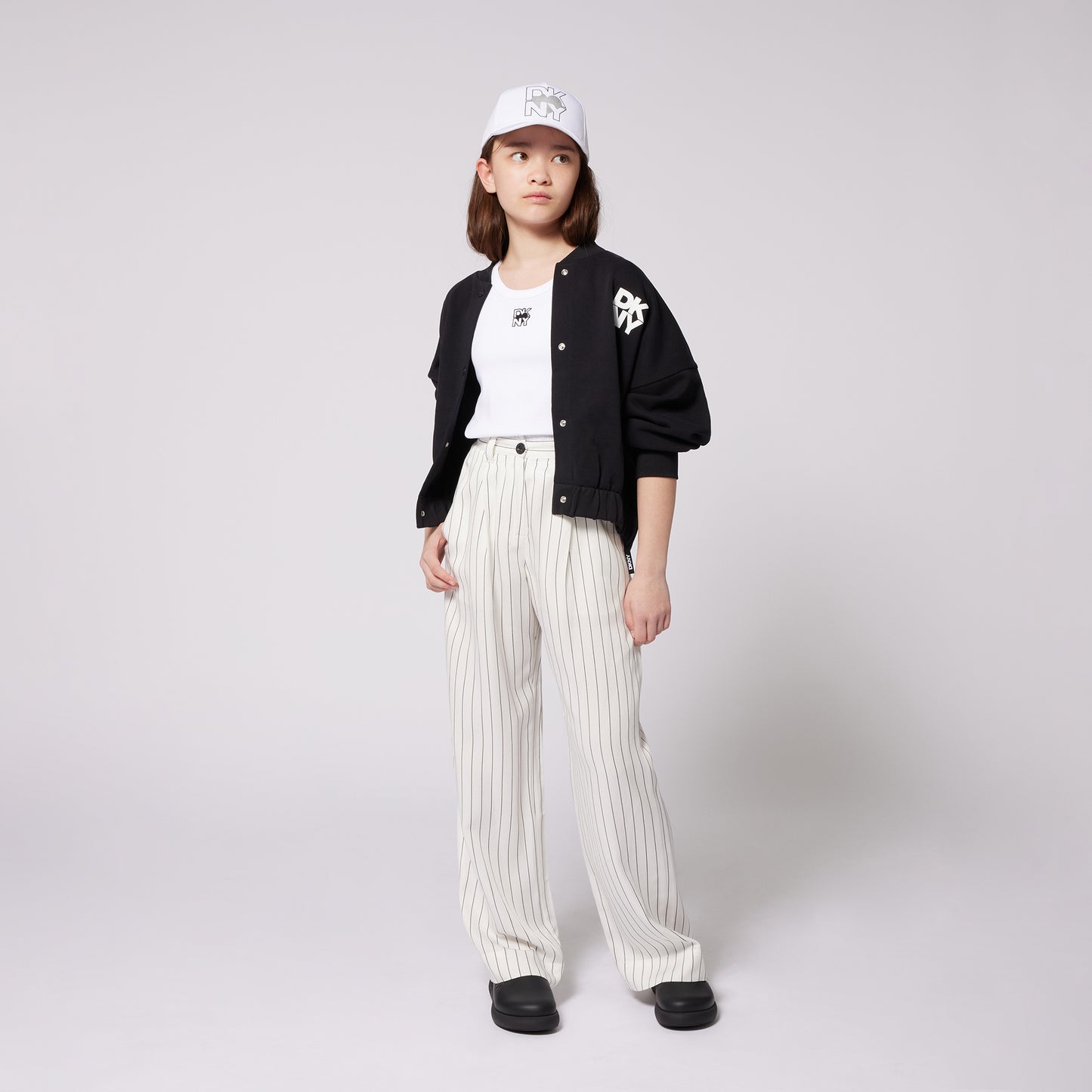 DKNY - Linen Trouser with Stripes