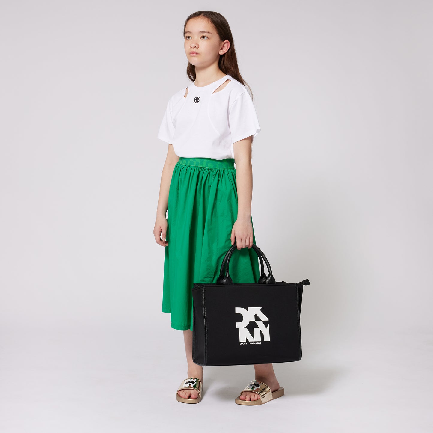 DKNY - Basket Black & White Bag