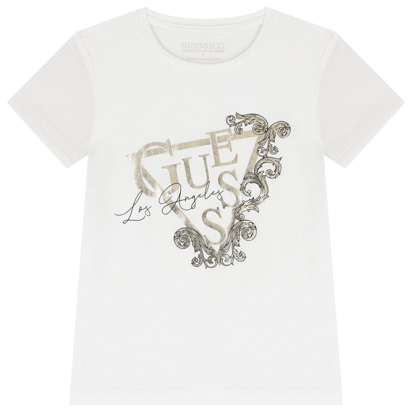 Guess - White Metal Coloured Cotton Top