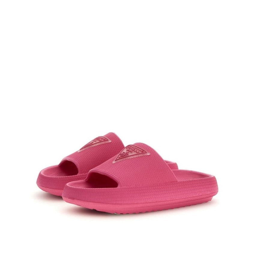 Guess - Fuchsia Logo Slippers