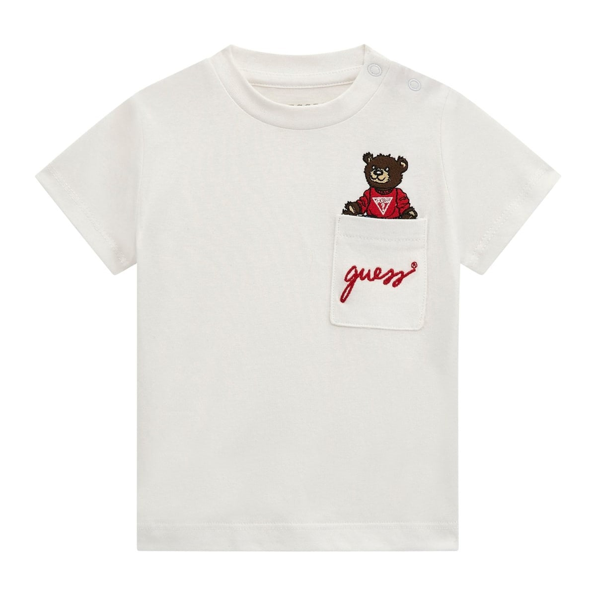 Guess - Boys Bear White Top