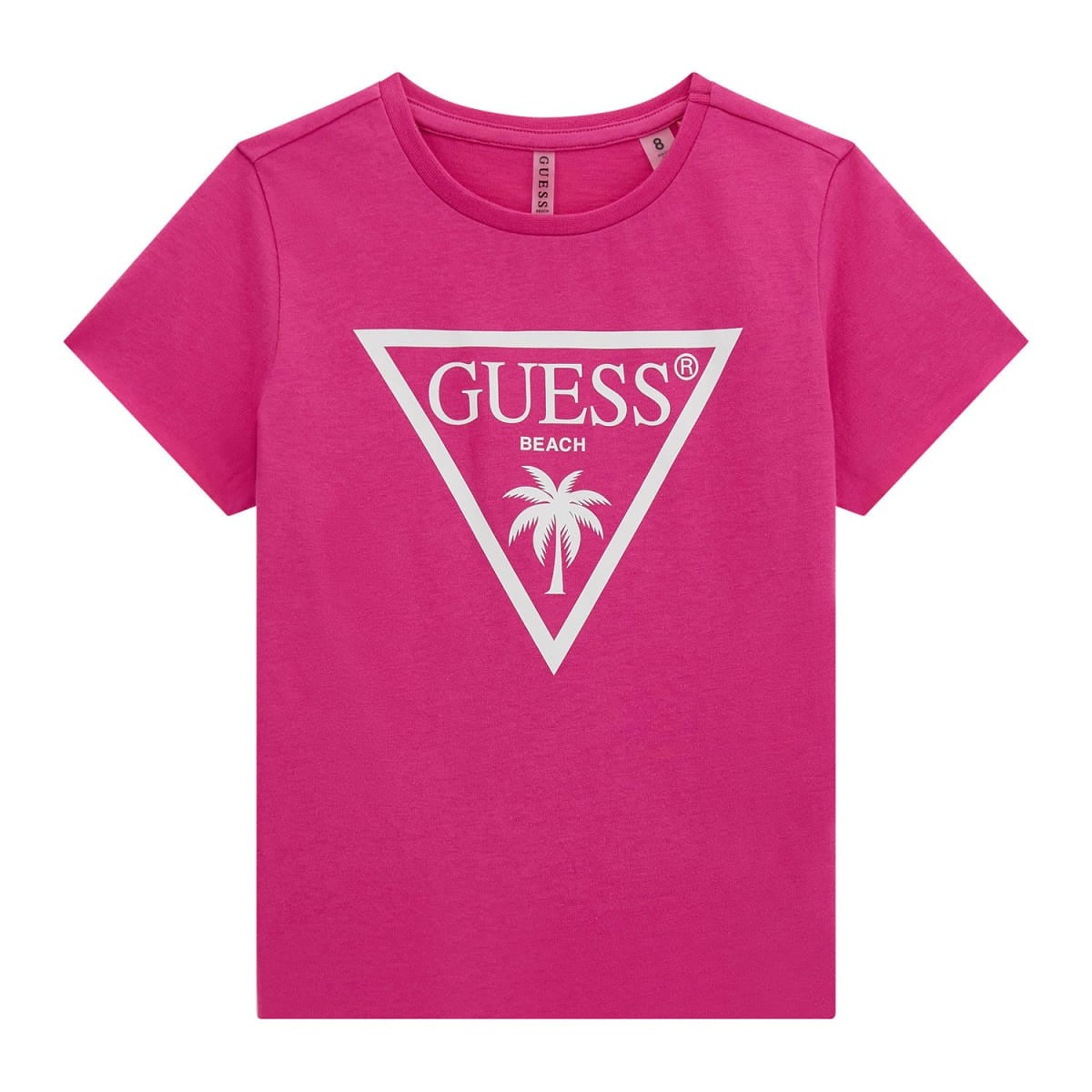 Guess - Fuchsia Palm Trees Logo Top