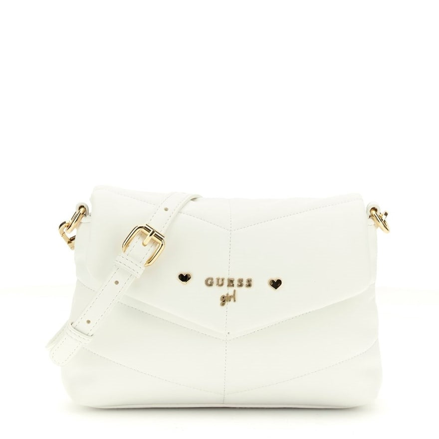 Guess - White Leather Crossbag