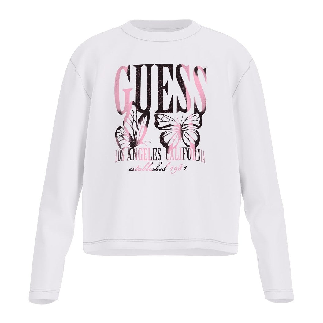 Guess - White with Metallic Butterflies Top