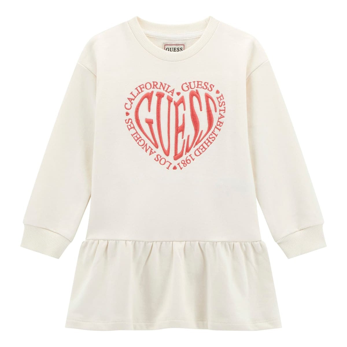 Guess - Girls Beige Guess Heart Dress