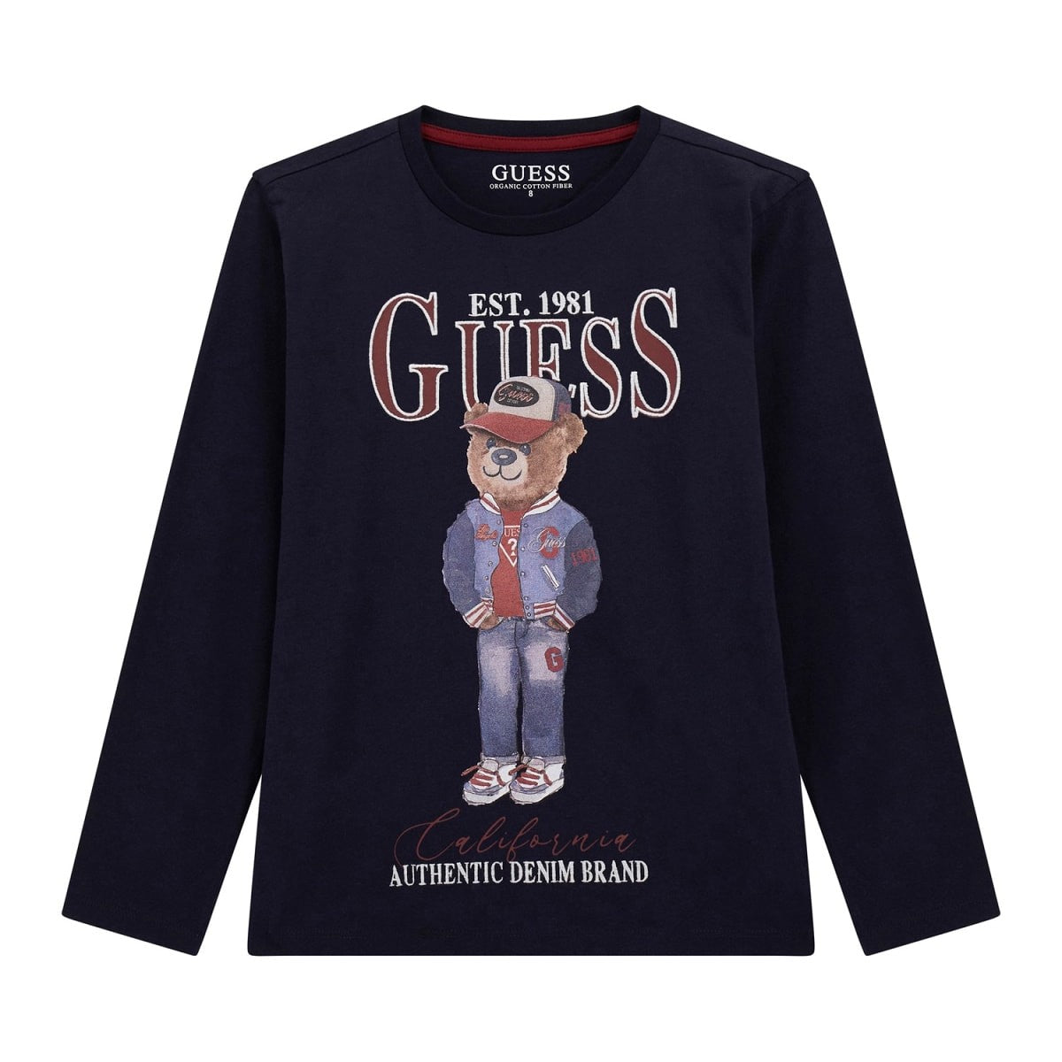 Guess - Boys Teens Blue Bear Top