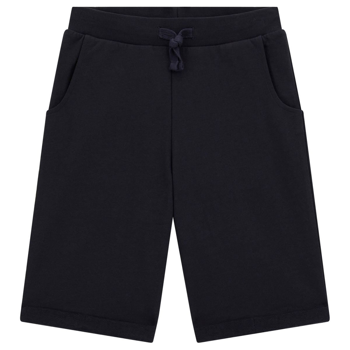 Guess - Navy Blue Cotton Logo Short