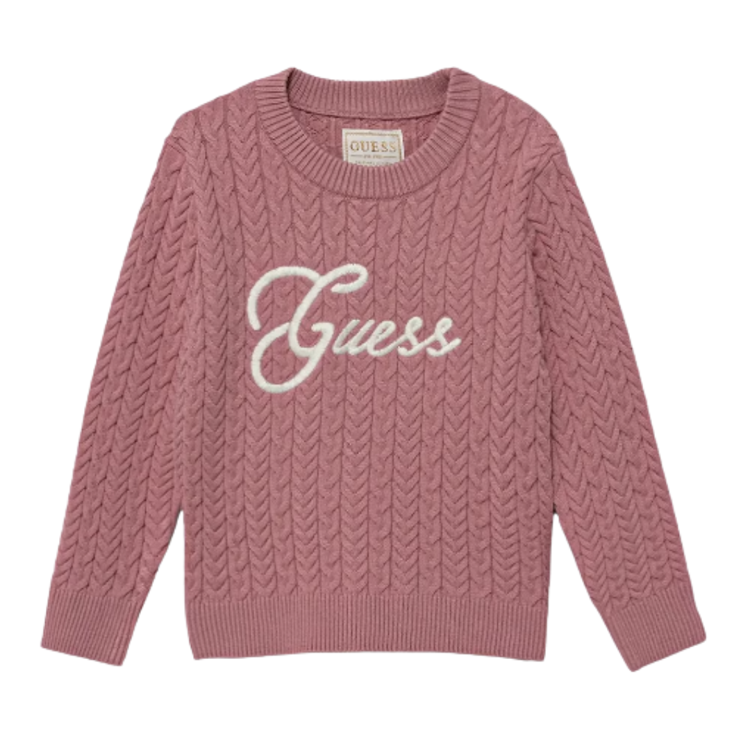 Guess - Dark Pink Knit Jumper