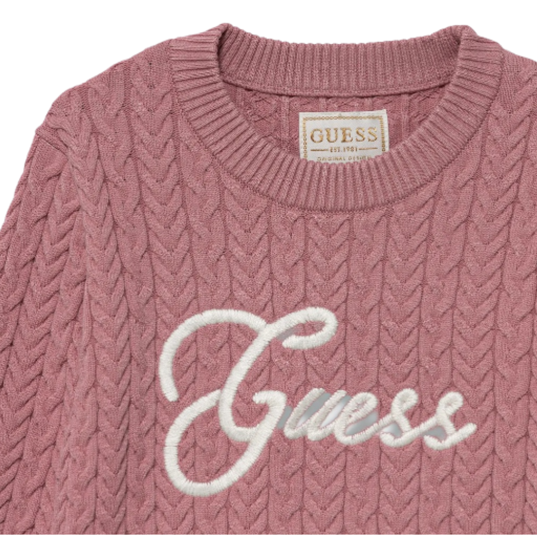 Guess - Dark Pink Knit Jumper