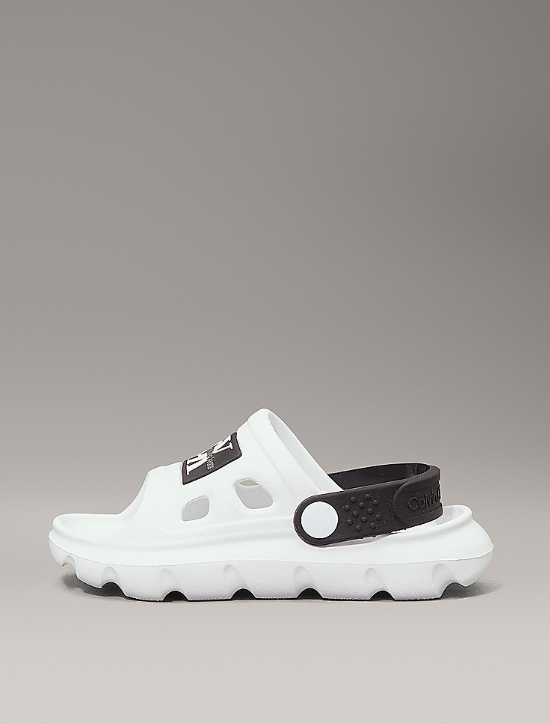 Calvin Klein - White Clog Sandals in Rubber