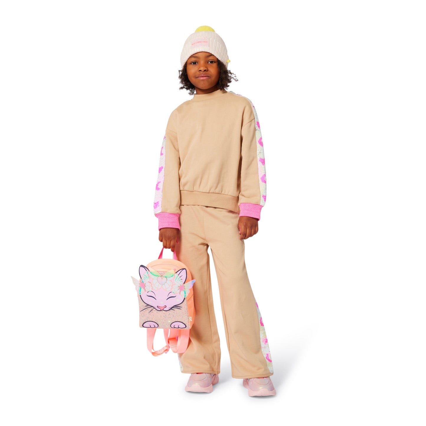 Billieblush - Cotton Joggers with Reversible Sequin Trim