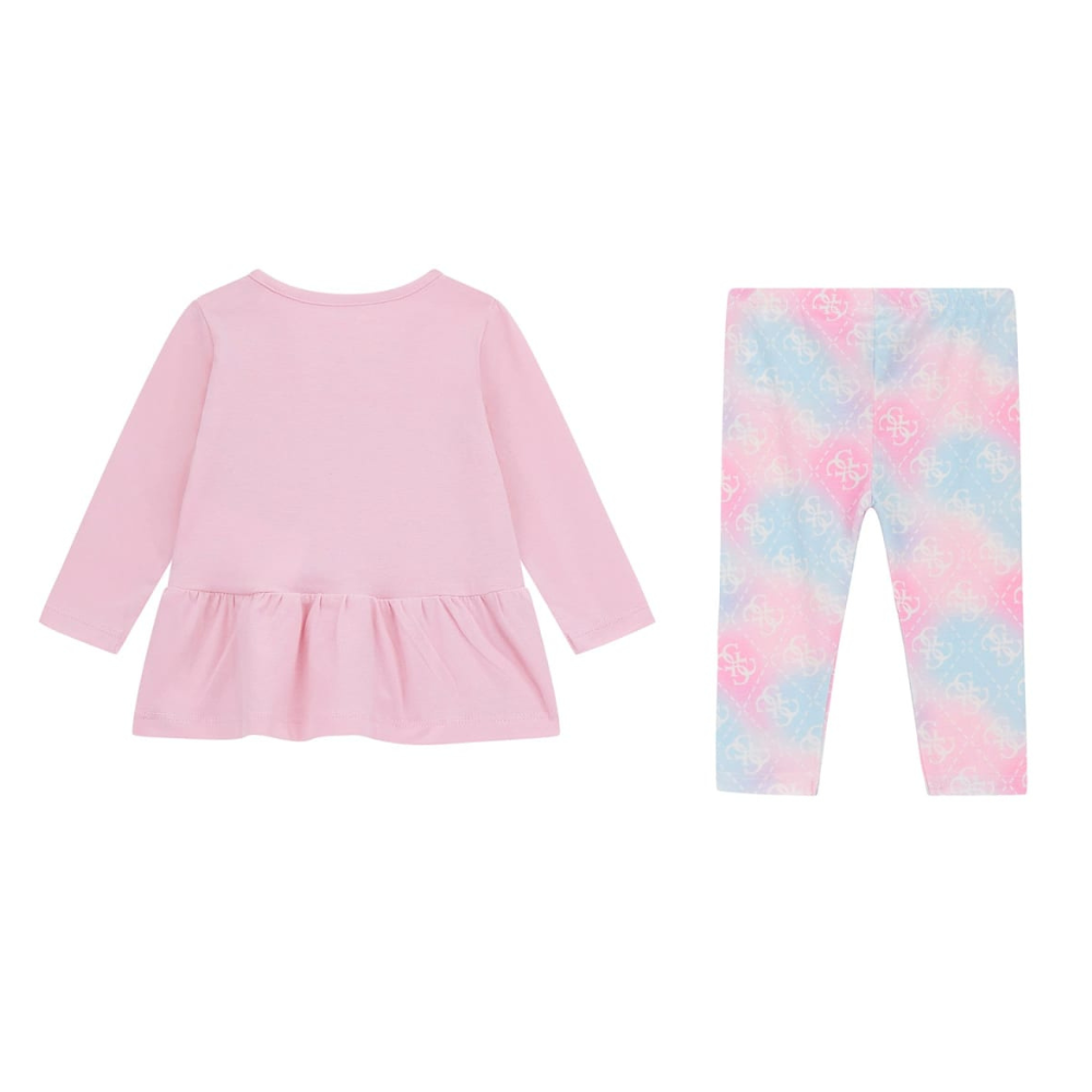 Guess - Logo Print Heart Applique Set