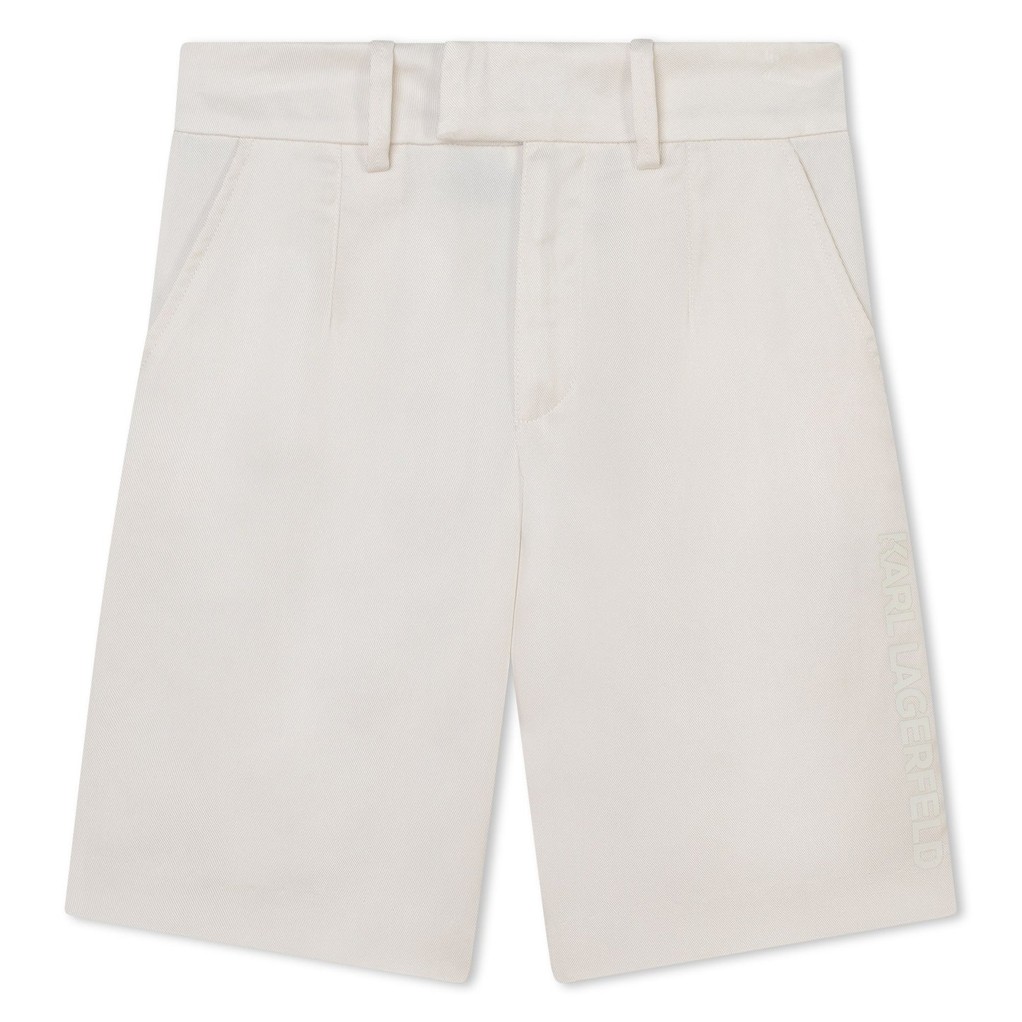 KARL LAGERFELD - Ivory Linen Short