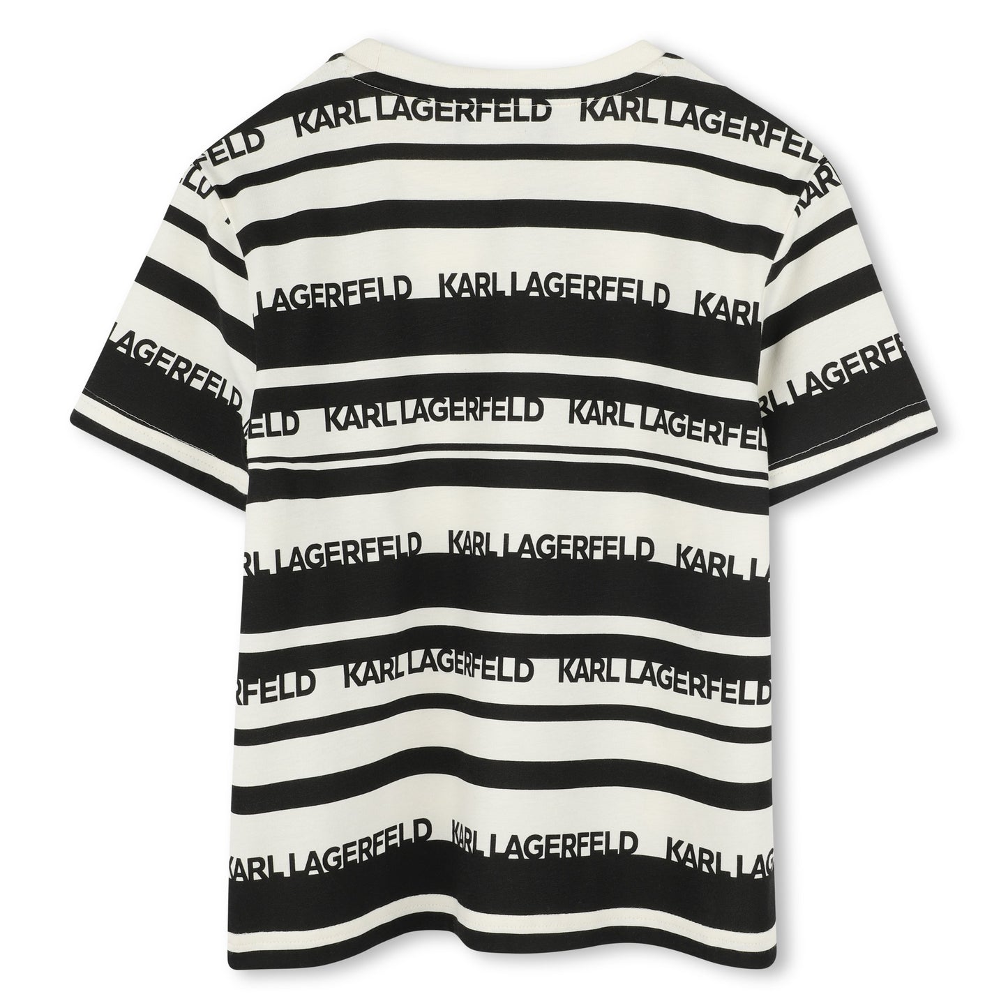 KARL LAGERFELD - Black & Beige Logo Top