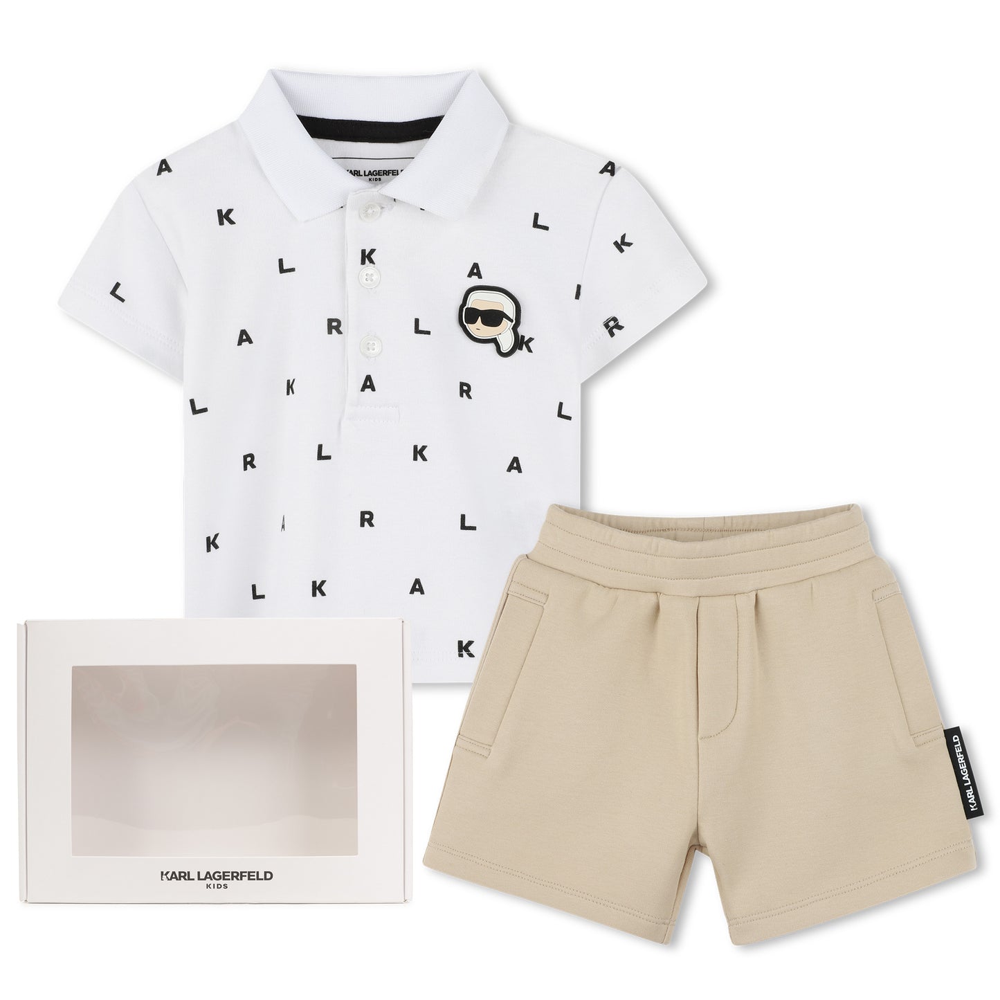 KARL LAGERFELD - Baby Boys Polo Top & Short Set