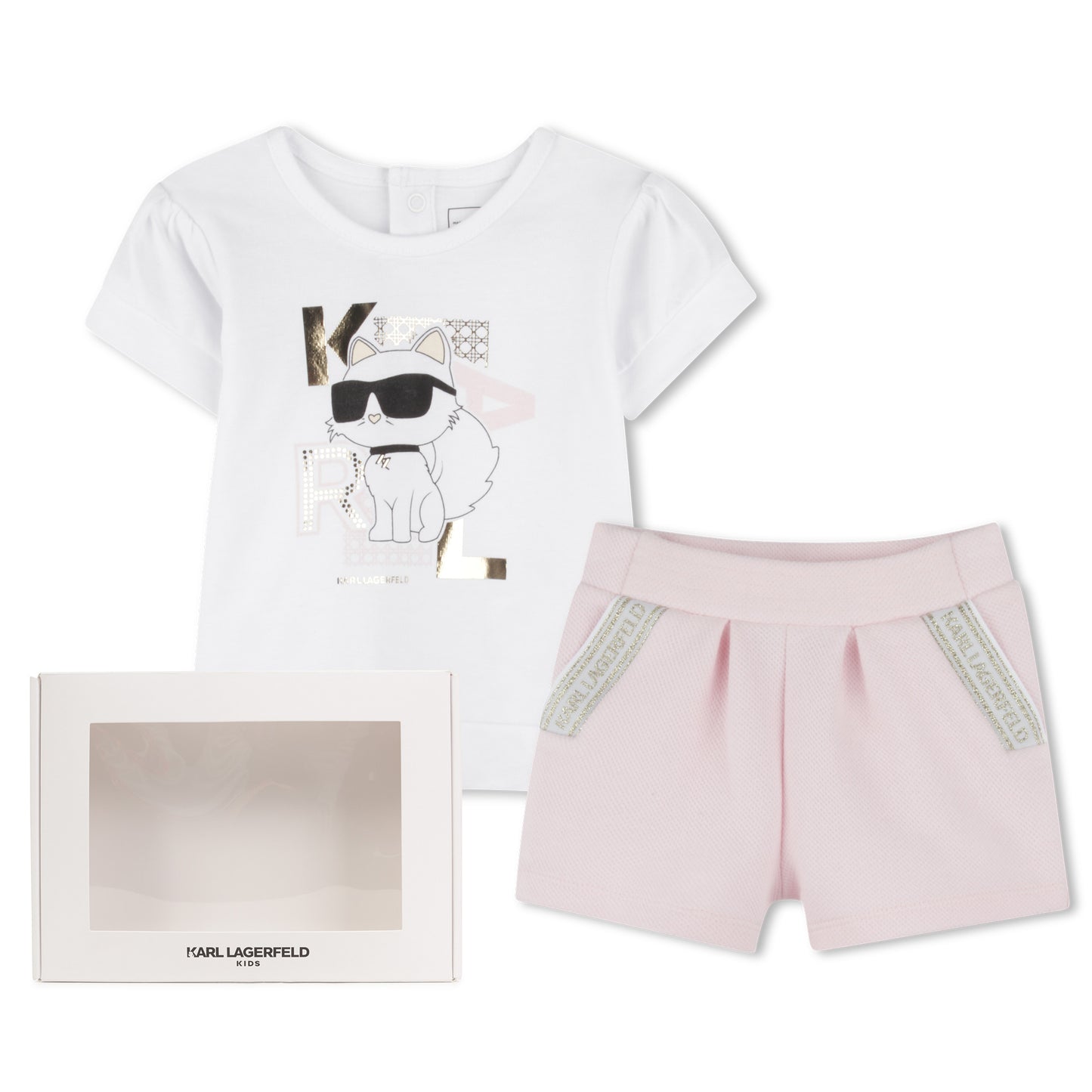 KARL LAGERFELD - Baby Girls Top & Short Set