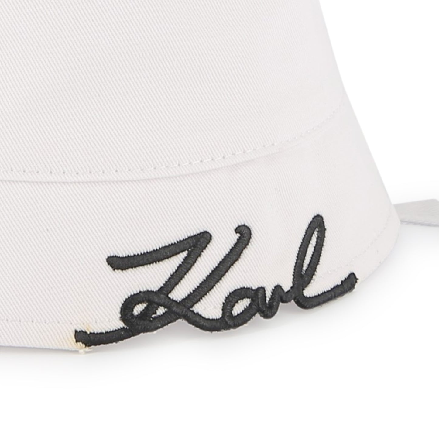 KARL LAGERFELS - White Logo Hat