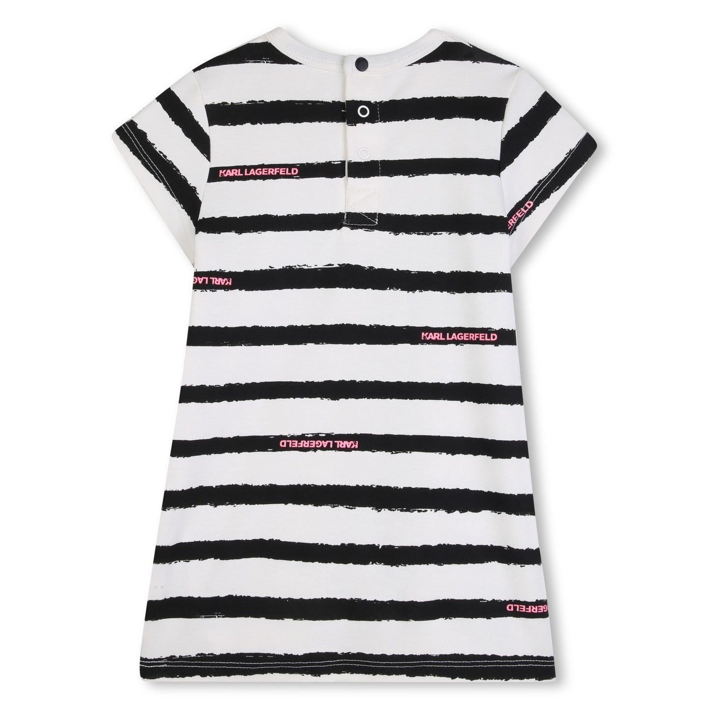 KARL LAGERFELD - Black & White Cotton Dress