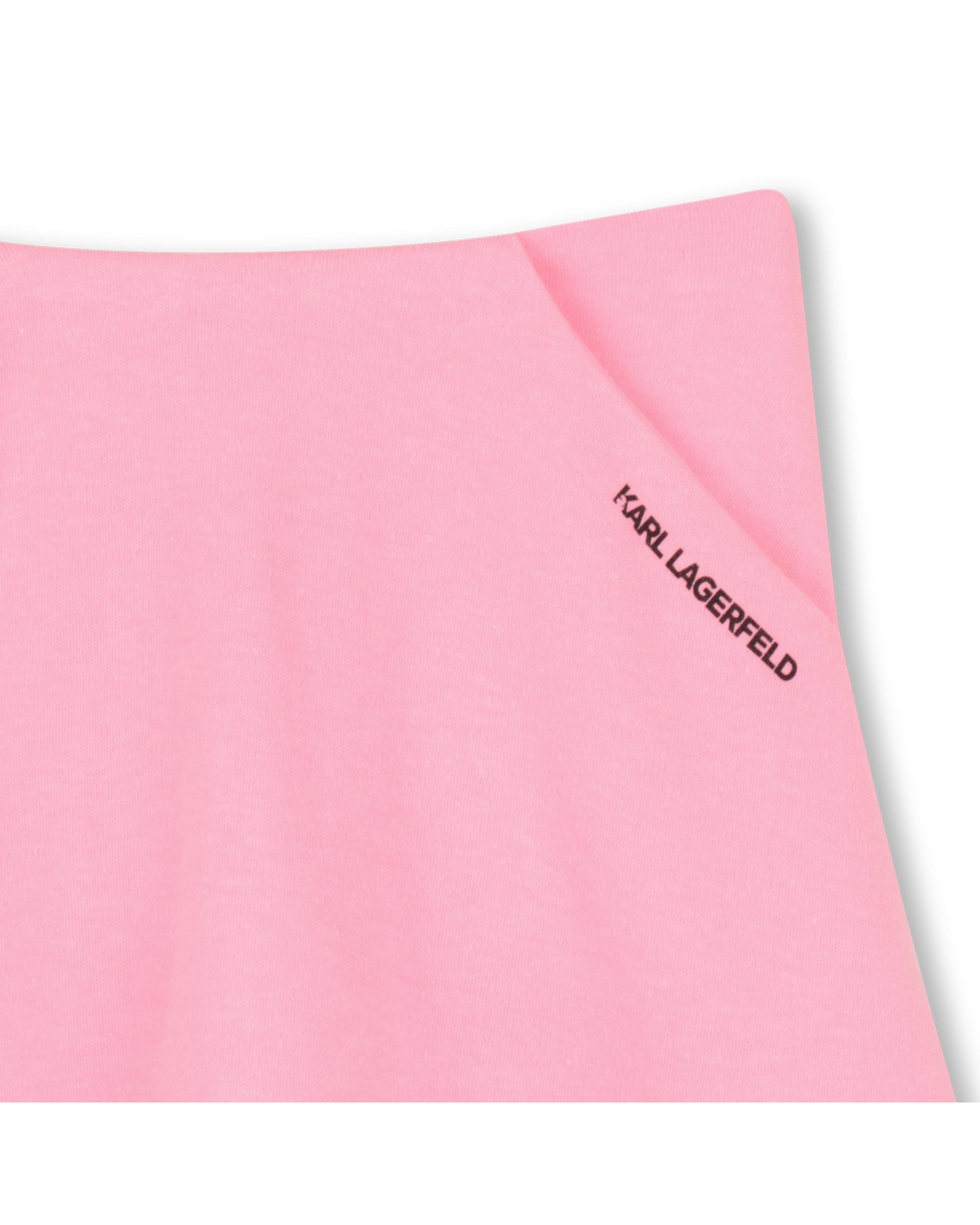 KARL LAGERFELD - B&W with Pink Skirt Cotton Set