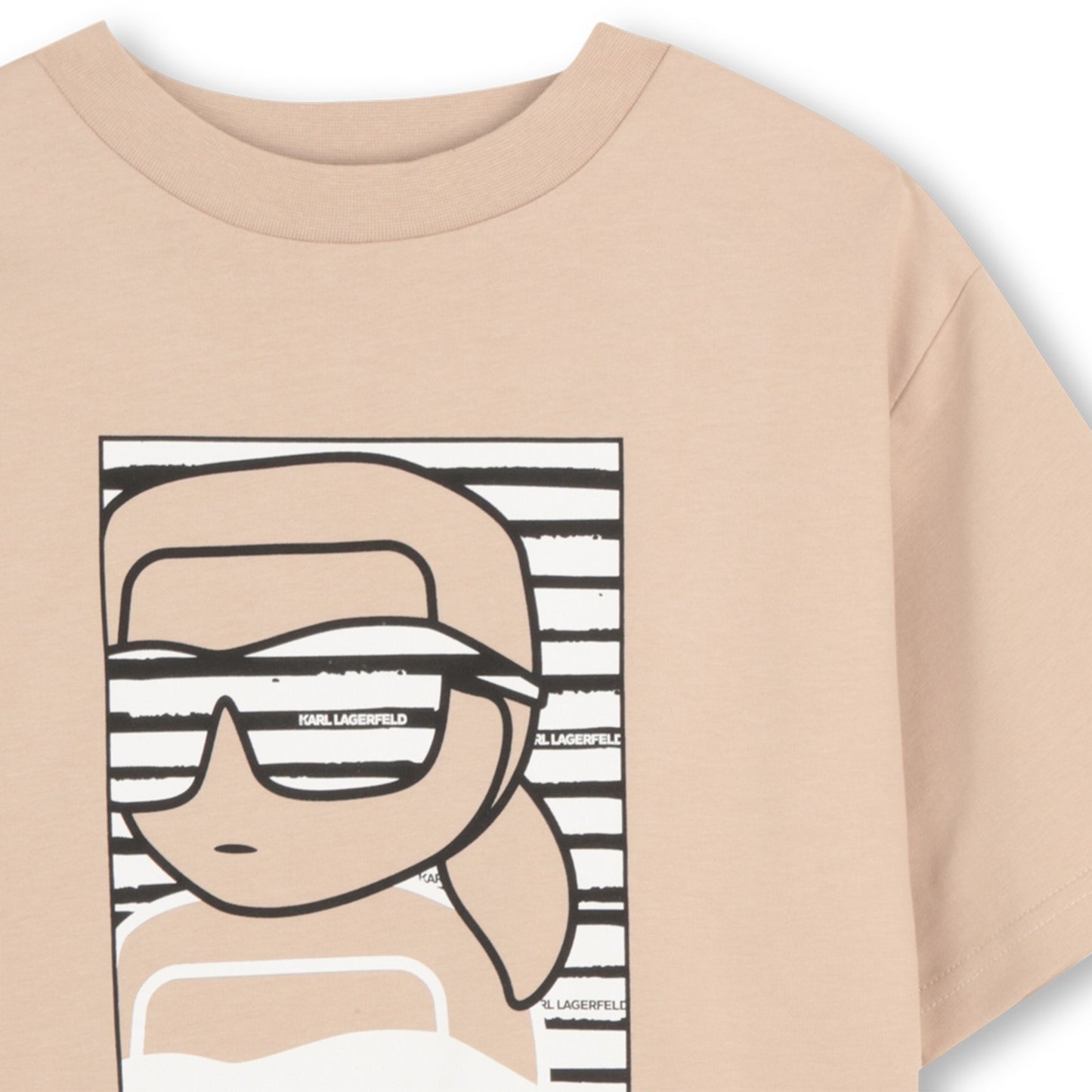 KARL LAGERFELD - Beige Cotton Top