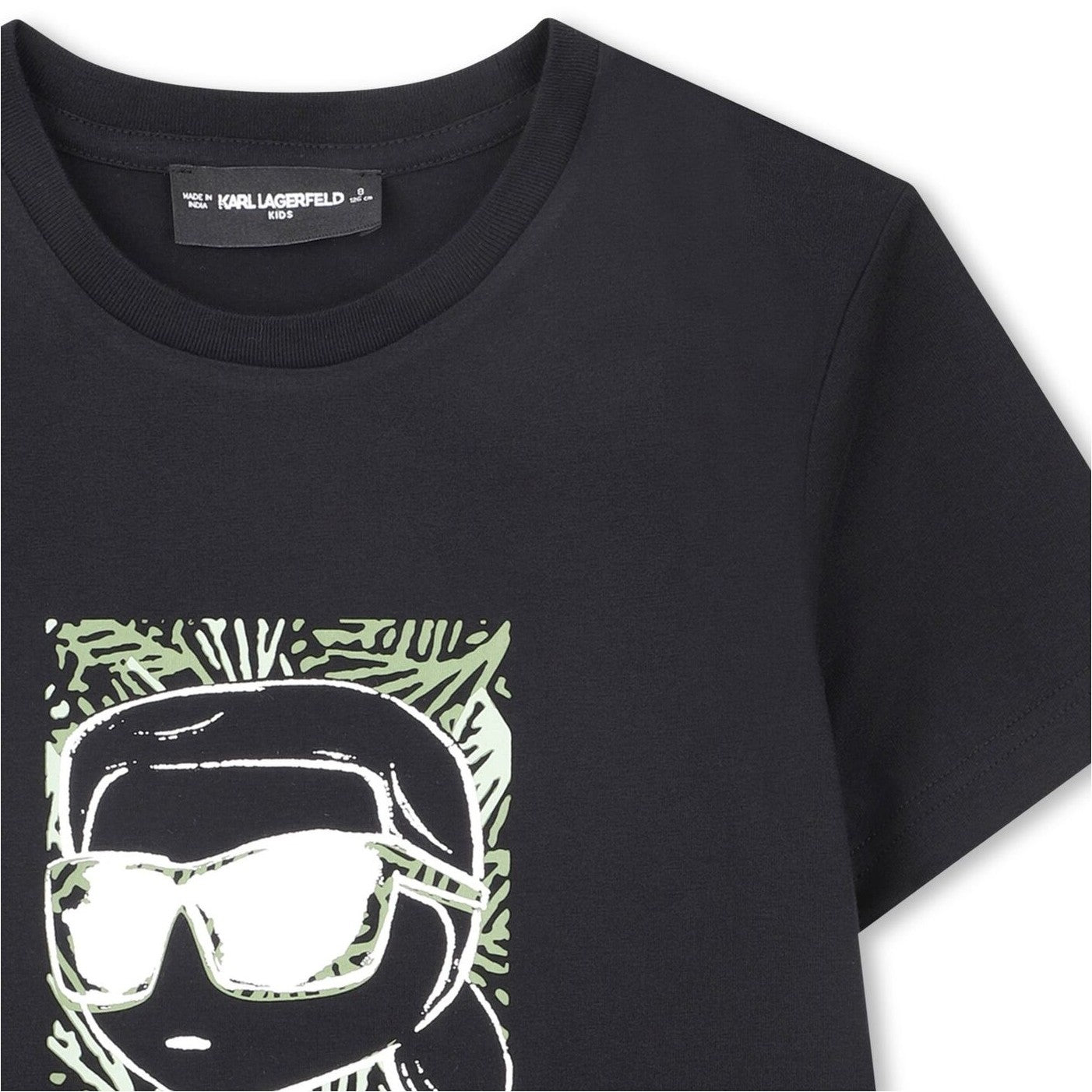 KARL LAGERFELD - Black Cotton KARL Top