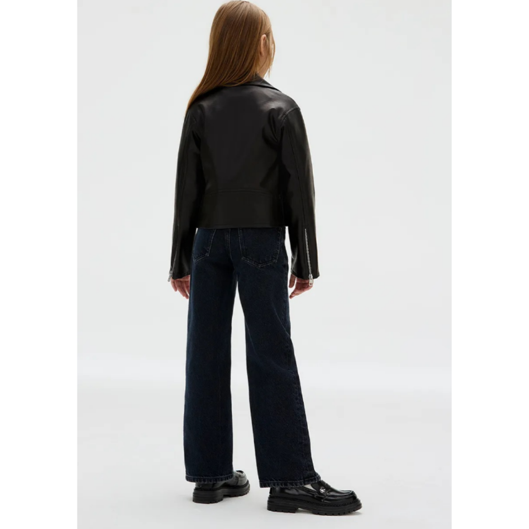 Calvin Klein - Black Leather Shiny Jacket