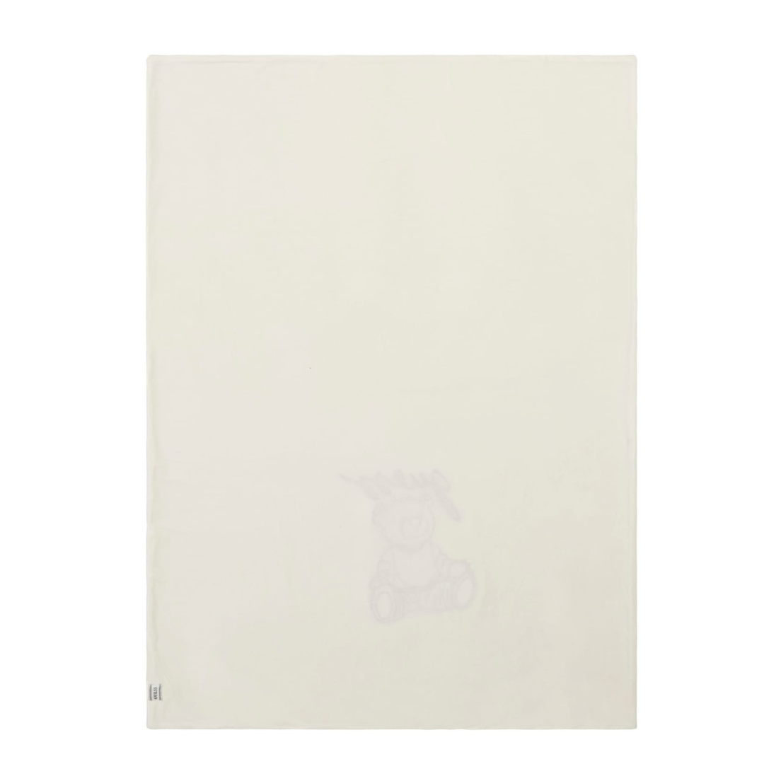 Guess - Beige Bear Blanket
