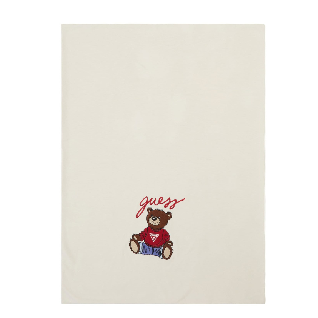 Guess - Beige Bear Blanket