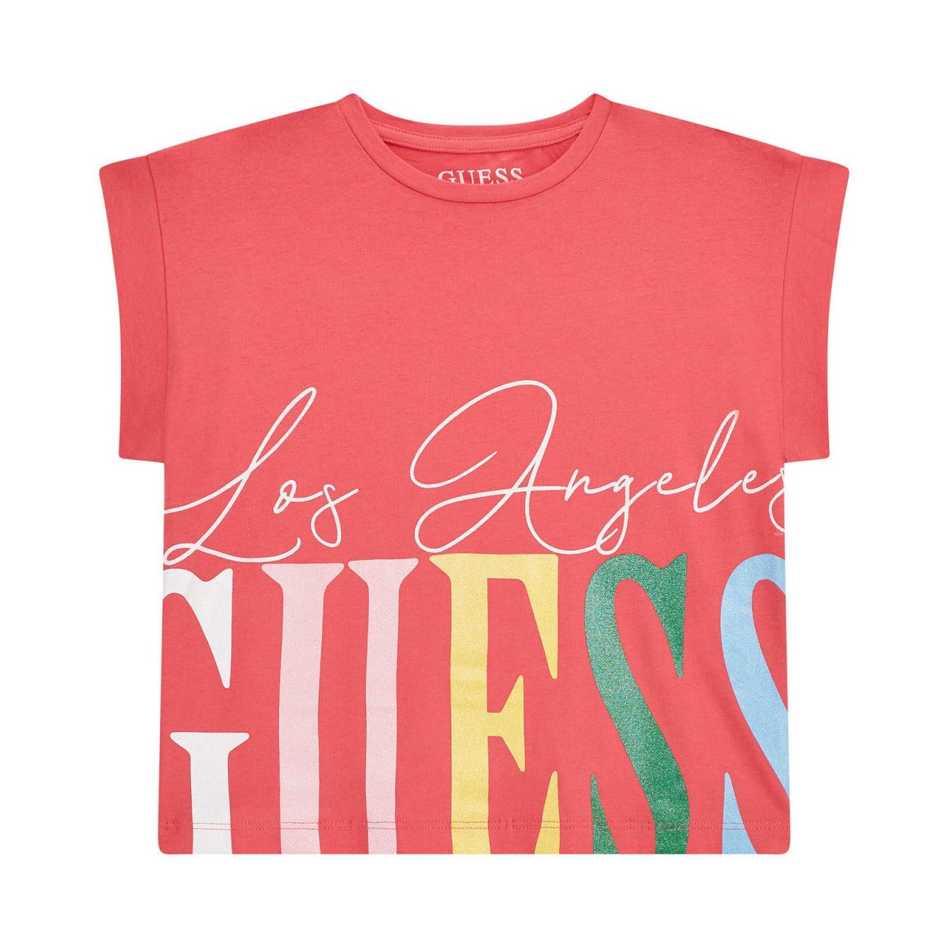 Guess - Coral GUESS Crop Top