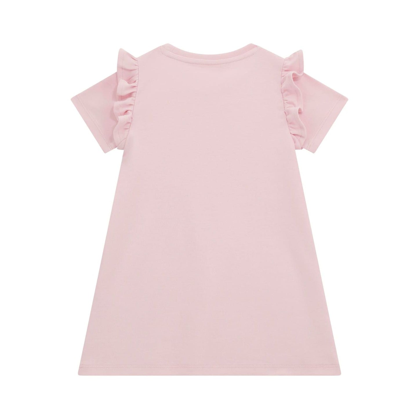Guess - Pink Cotton Dress With a Bag