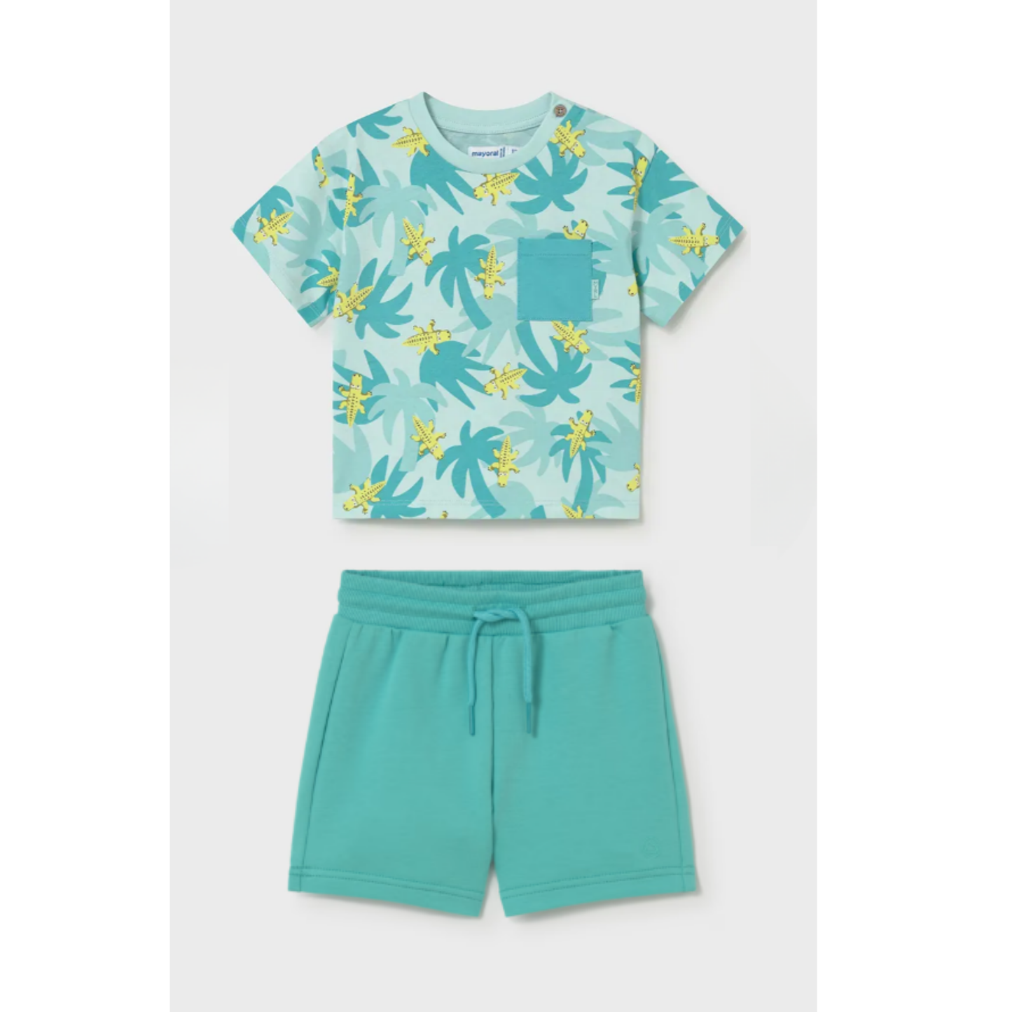 Mayoral - Turquoise Cotton Set