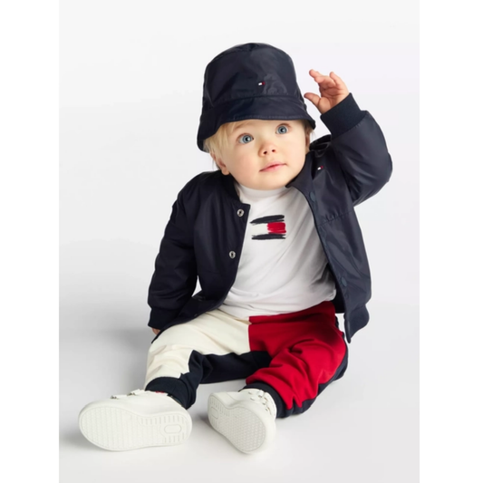 Tommy Hilfiger - Babies Red & White Cotton Trouser