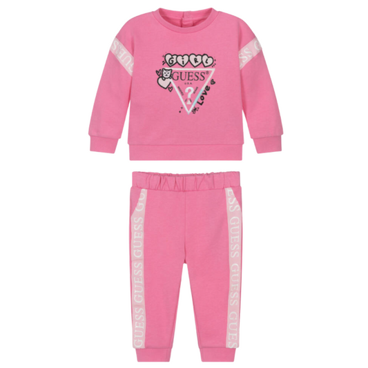 Guess - Cotton Tracksuit with Logo Tape Trims