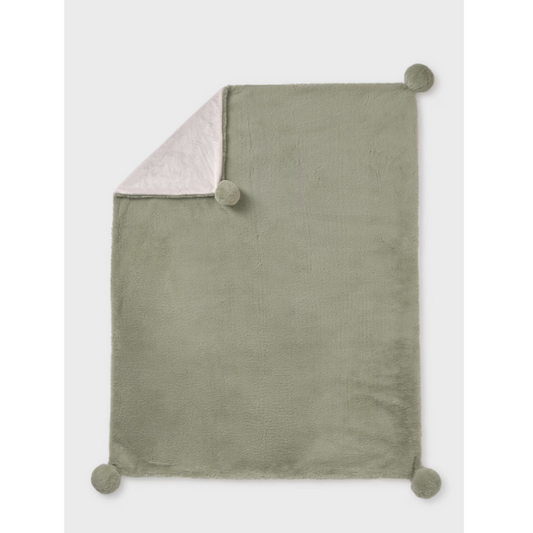 Mayoral - Baby Pom Pom Green Blanket