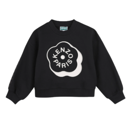 KENZO - Black Cotton Egg Sweatshirt