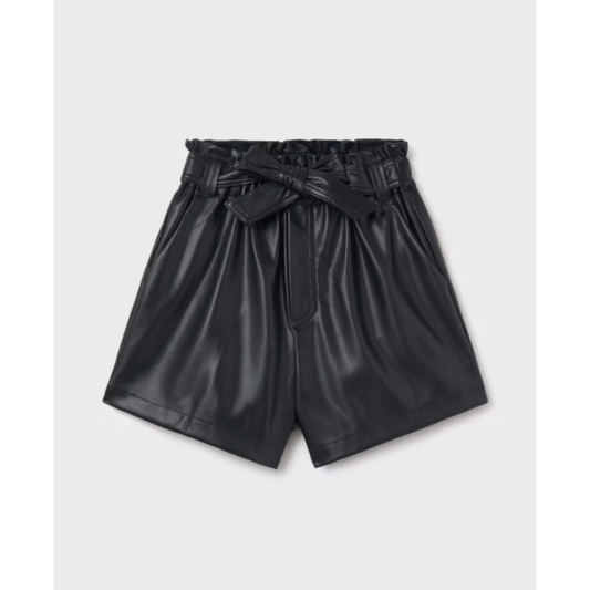 Mayoral - Black Shiny Leather Short