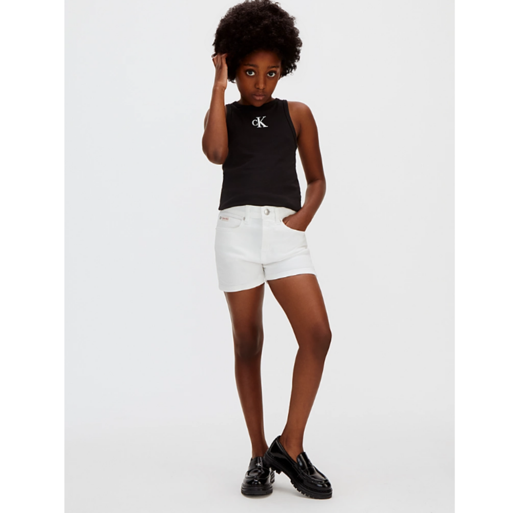 Calvin Klein - White Jeans Short