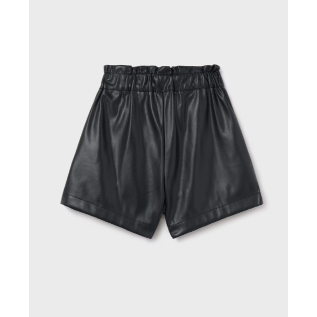 Mayoral - Black Shiny Leather Short
