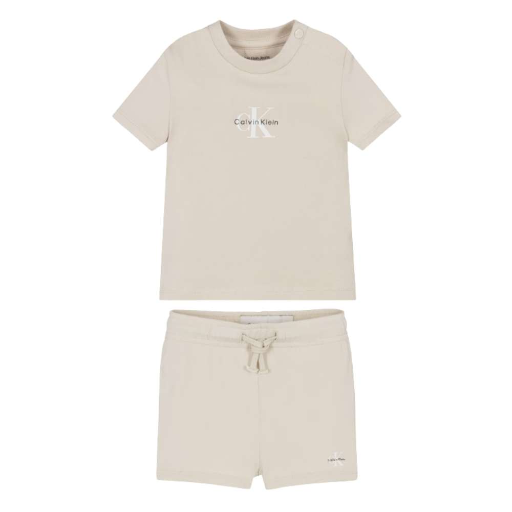 Calvin Klein - Beige Knit Short Set