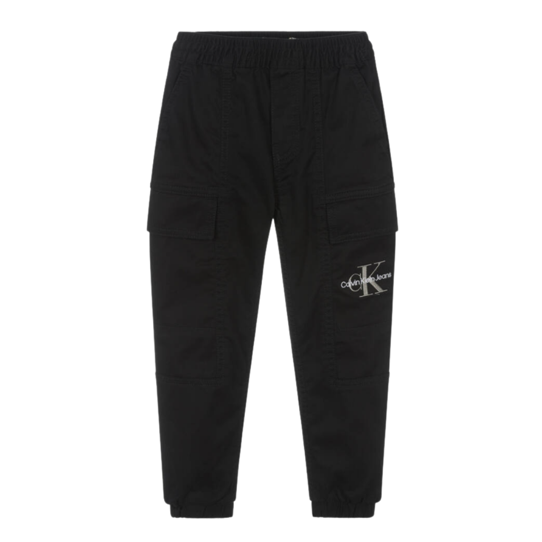 Calvin Klein - Black Logo Cargo Trouser