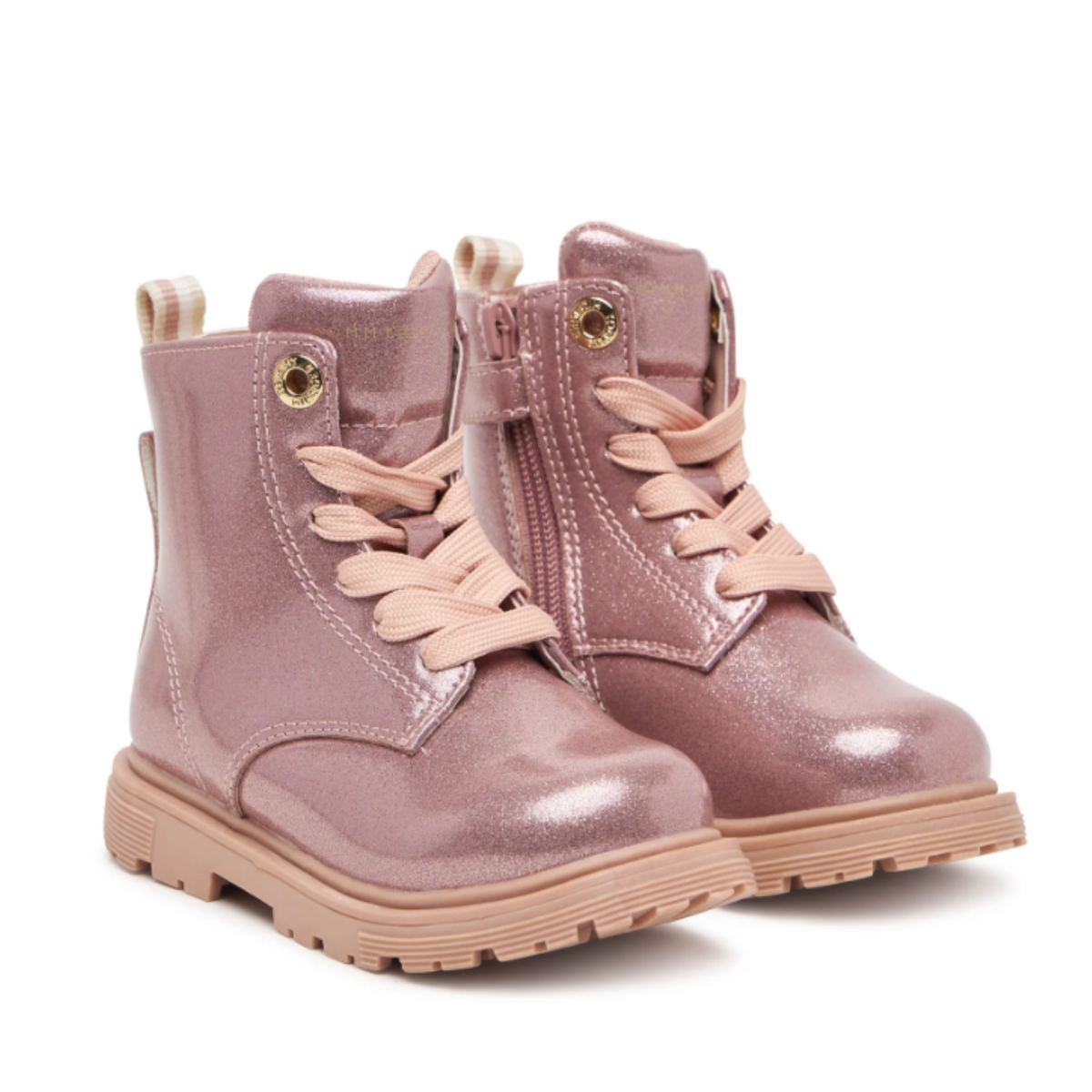 Tommy Hilfiger - Pink Shiny Girls Boots