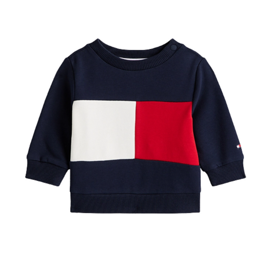 Tommy Hilfiger - Babies Red & White Cotton Sweatshirt