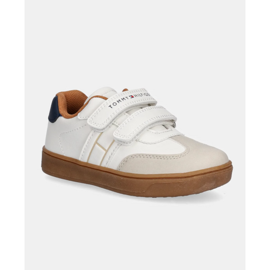 Tommy Hilfiger - White Low Cut Velcro Sneaker
