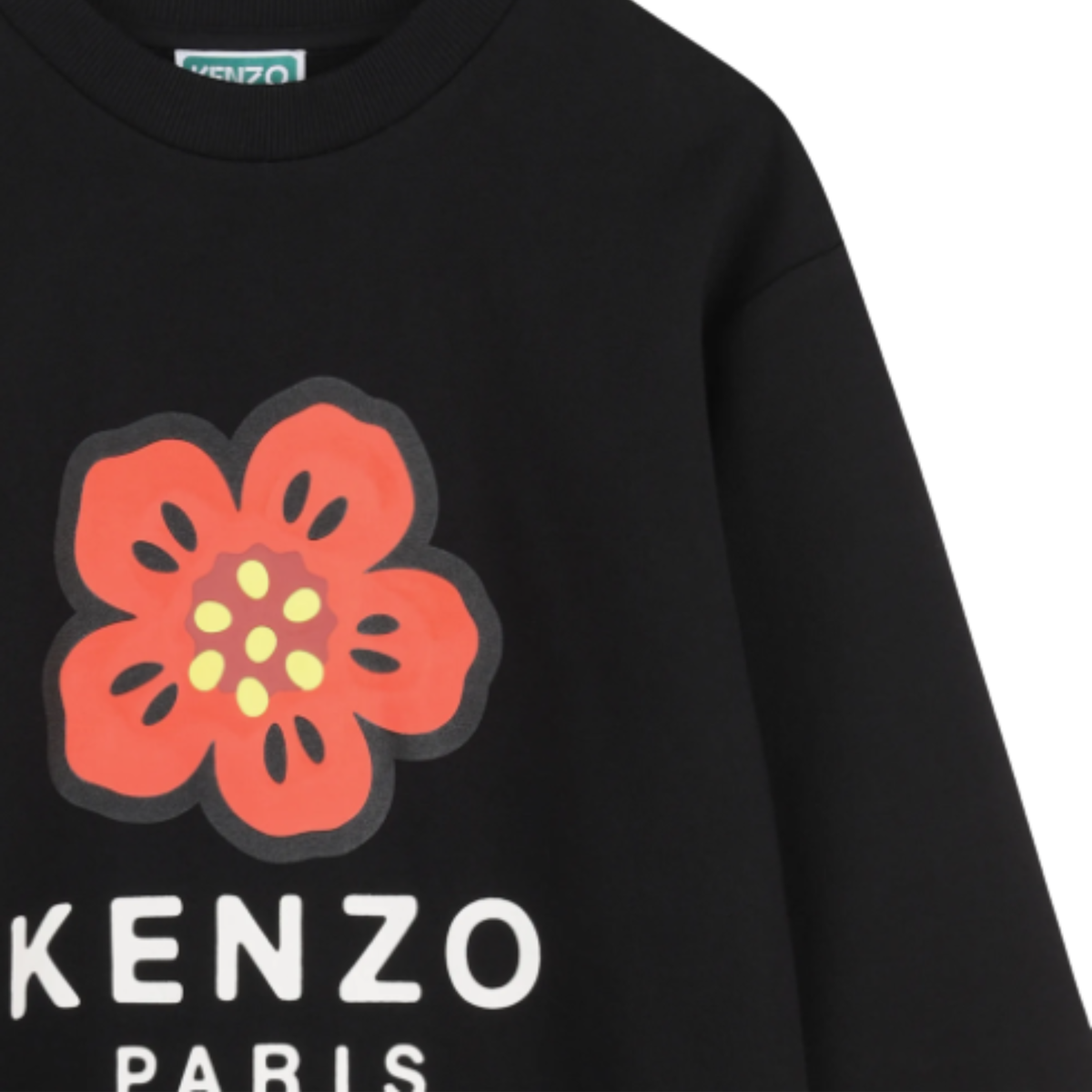 KENZO - Black Cotton Kenzo Flower Dress