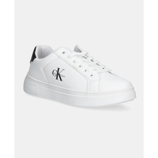 Calvin Klein - White Classic CK Logo Sneakers