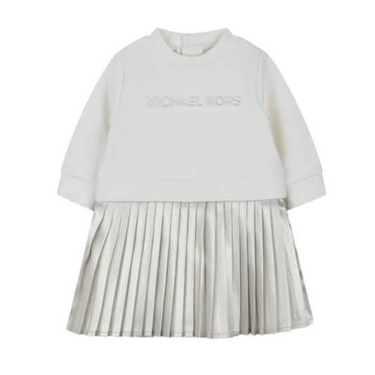 Michael Kors - Beige Pleated Skirt Dress