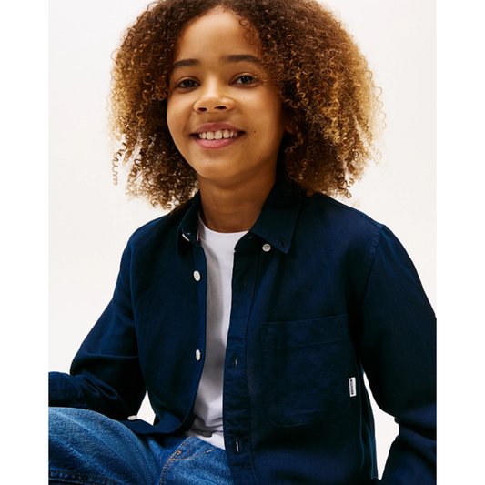 Tommy Hilfiger - Linen Blue Navy Shirt